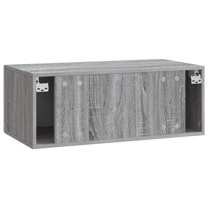 vidaXL Wall-Mounted TV Cabinet 98 x 31 cm Grey Sonoma Engineered Wood