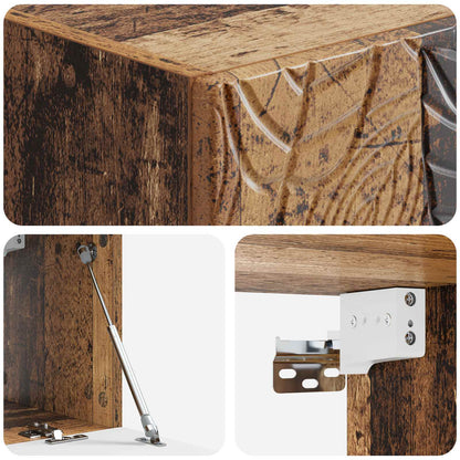 vidaXL Wall-Mounted TV Cabinet 98 x 31 cm Old Wood Engineered Wood