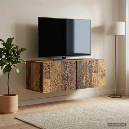 vidaXL Wall-Mounted TV Cabinet 98 x 31 cm Old Wood Engineered Wood