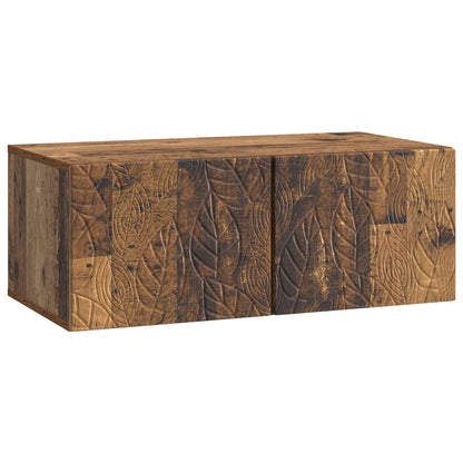 vidaXL Wall-Mounted TV Cabinet 98 x 31 cm Old Wood Engineered Wood