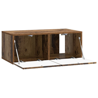 vidaXL Wall-Mounted TV Cabinet 98 x 31 cm Old Wood Engineered Wood