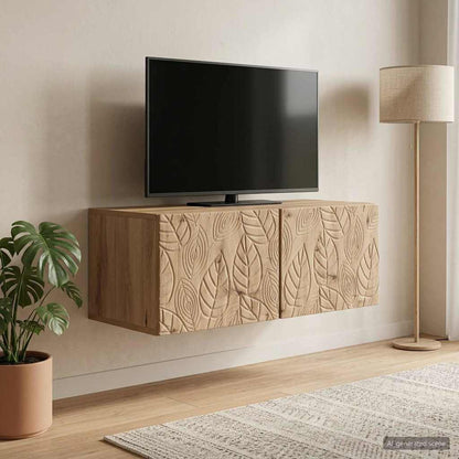 vidaXL Wall-Mounted TV Cabinet 98 x 31 cm Artisan Oak Engineered Wood