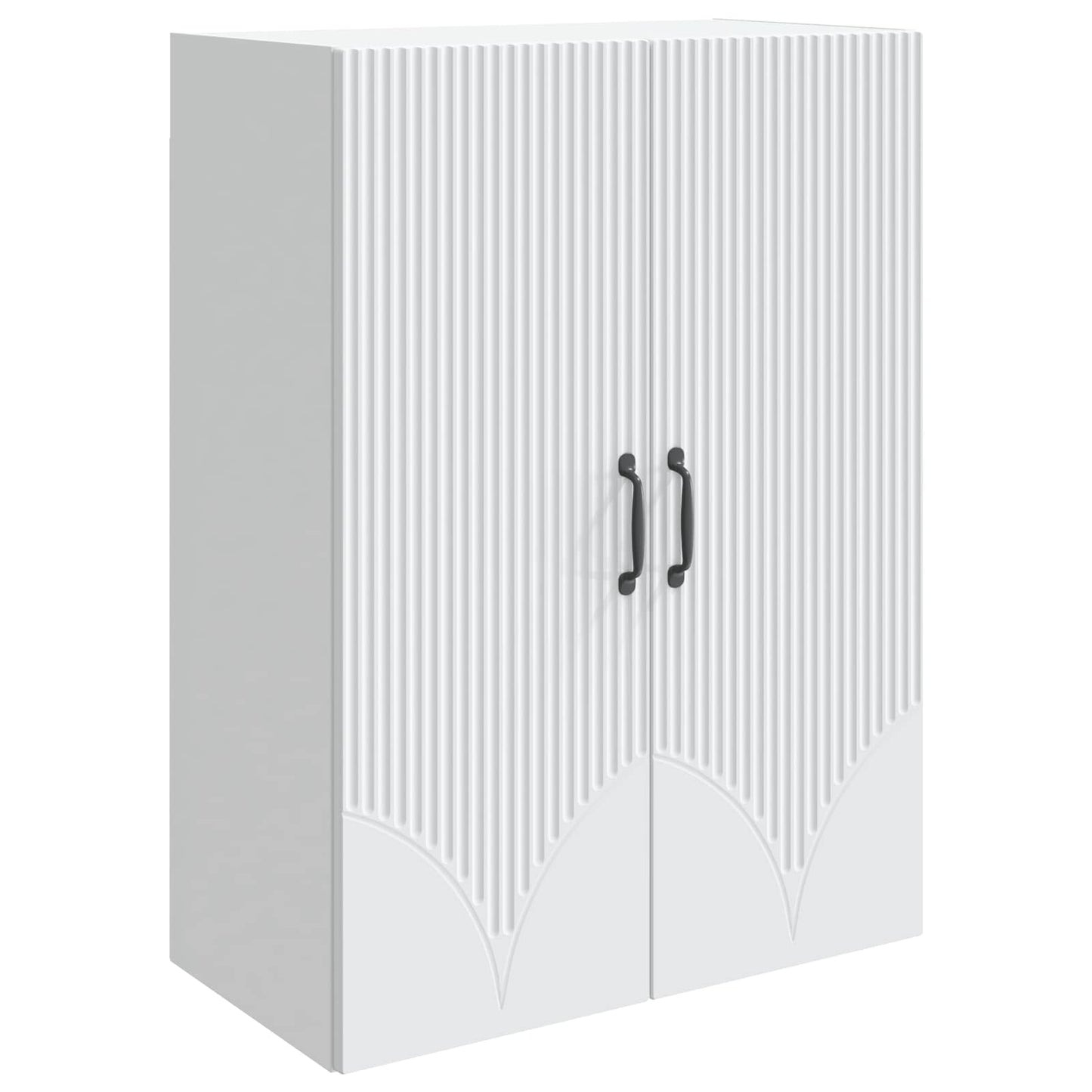 vidaXL Wall-Mounted Cabinet White 66 x 34.5 x 90 cm Engineered Wood