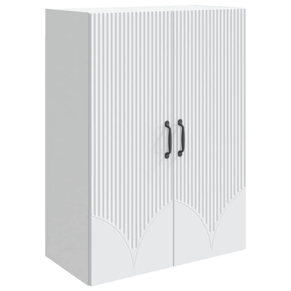 vidaXL Wall-Mounted Cabinet White 66 x 34.5 x 90 cm Engineered Wood