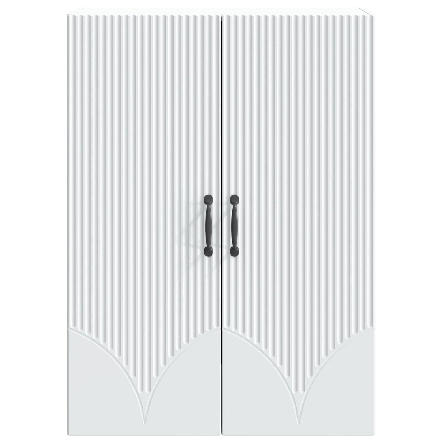 vidaXL Wall-Mounted Cabinet White 66 x 34.5 x 90 cm Engineered Wood