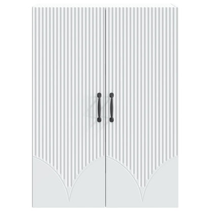 vidaXL Wall-Mounted Cabinet White 66 x 34.5 x 90 cm Engineered Wood
