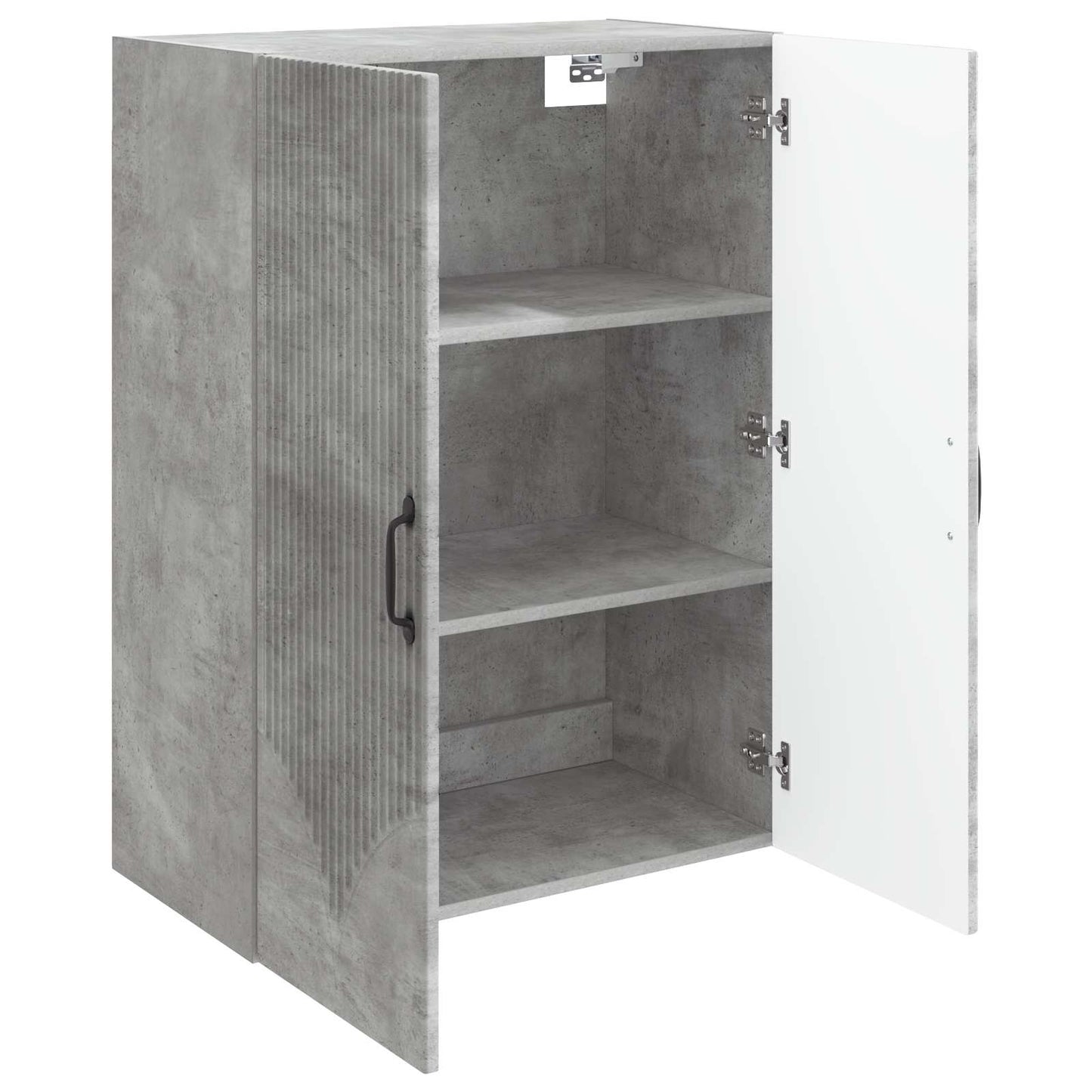 vidaXL Wall-Mounted Cabinet Concrete Grey 66 x 34.5 x 90 cm