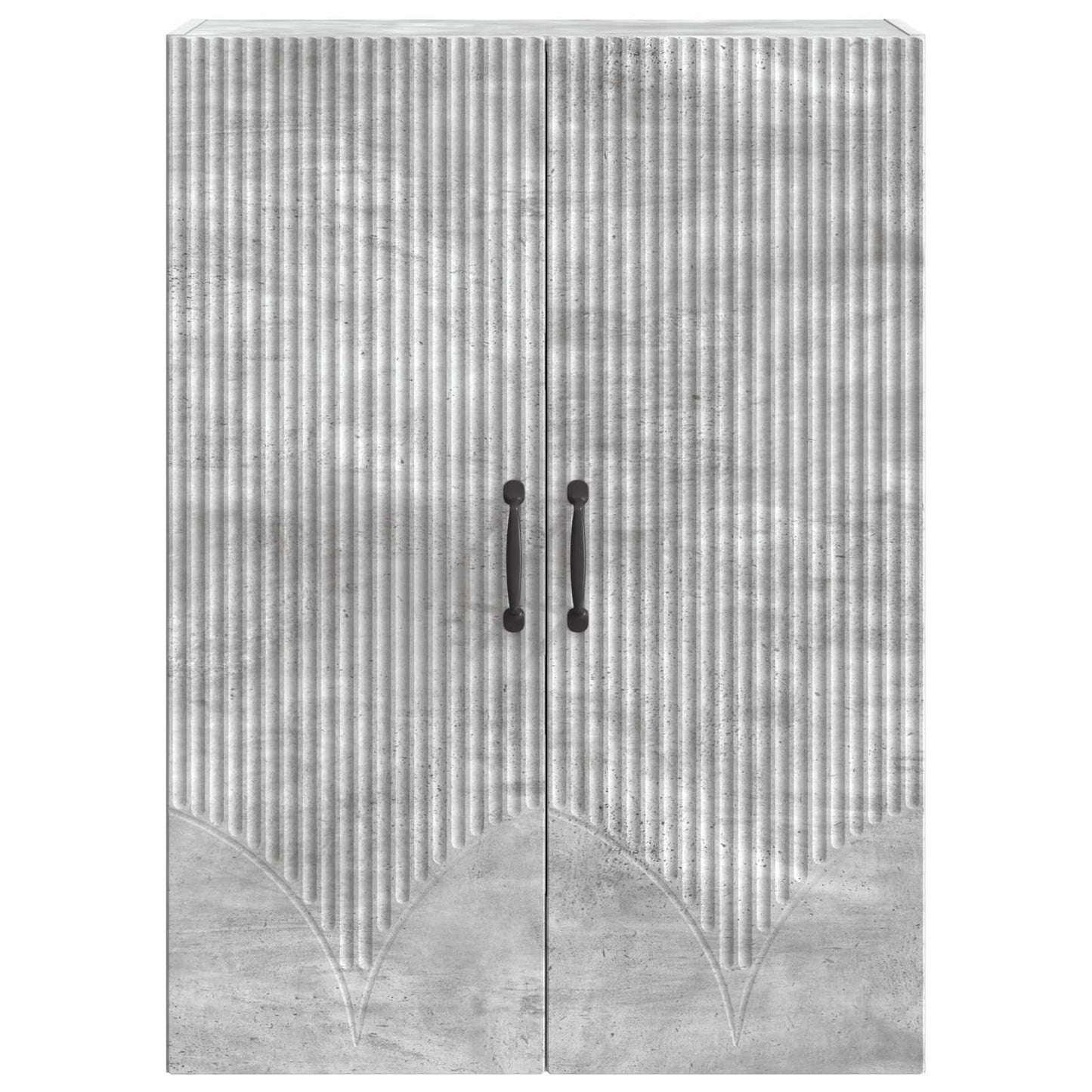 vidaXL Wall-Mounted Cabinet Concrete Grey 66 x 34.5 x 90 cm