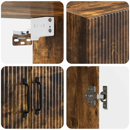 vidaXL Wall-Mounted Cabinet 66 x 34.5 x 90 cm Engineered Wood