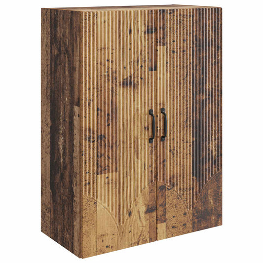 vidaXL Wall-Mounted Cabinet 66 x 34.5 x 90 cm Engineered Wood Old Wood