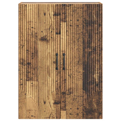 vidaXL Wall-Mounted Cabinet Old Wood 66 x 34.5 x 90 cm Engineered Wood