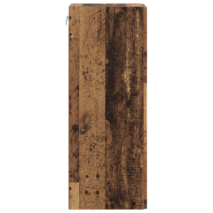 vidaXL Wall-Mounted Cabinet Old Wood 66 x 34.5 x 90 cm Engineered Wood