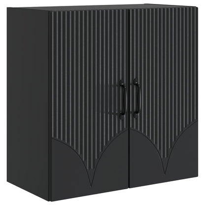 vidaXL Wall-Mounted Cabinet Black 59 x 31 x 60 cm Engineered Wood