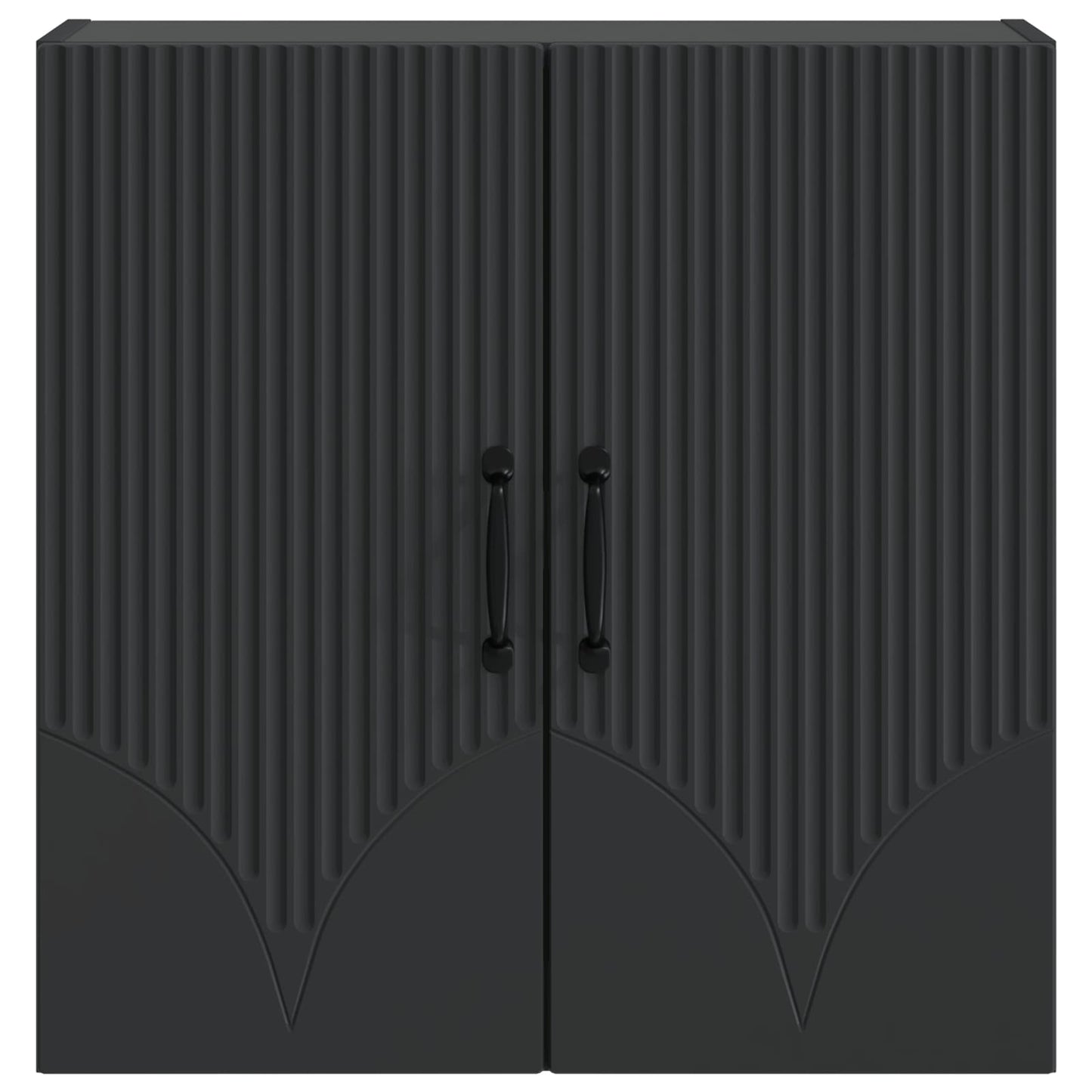 vidaXL Wall-Mounted Cabinet Black 59 x 31 x 60 cm Engineered Wood
