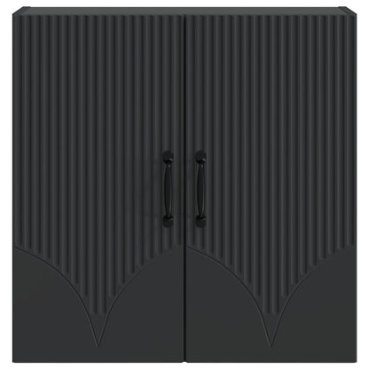 vidaXL Wall-Mounted Cabinet Black 59 x 31 x 60 cm Engineered Wood