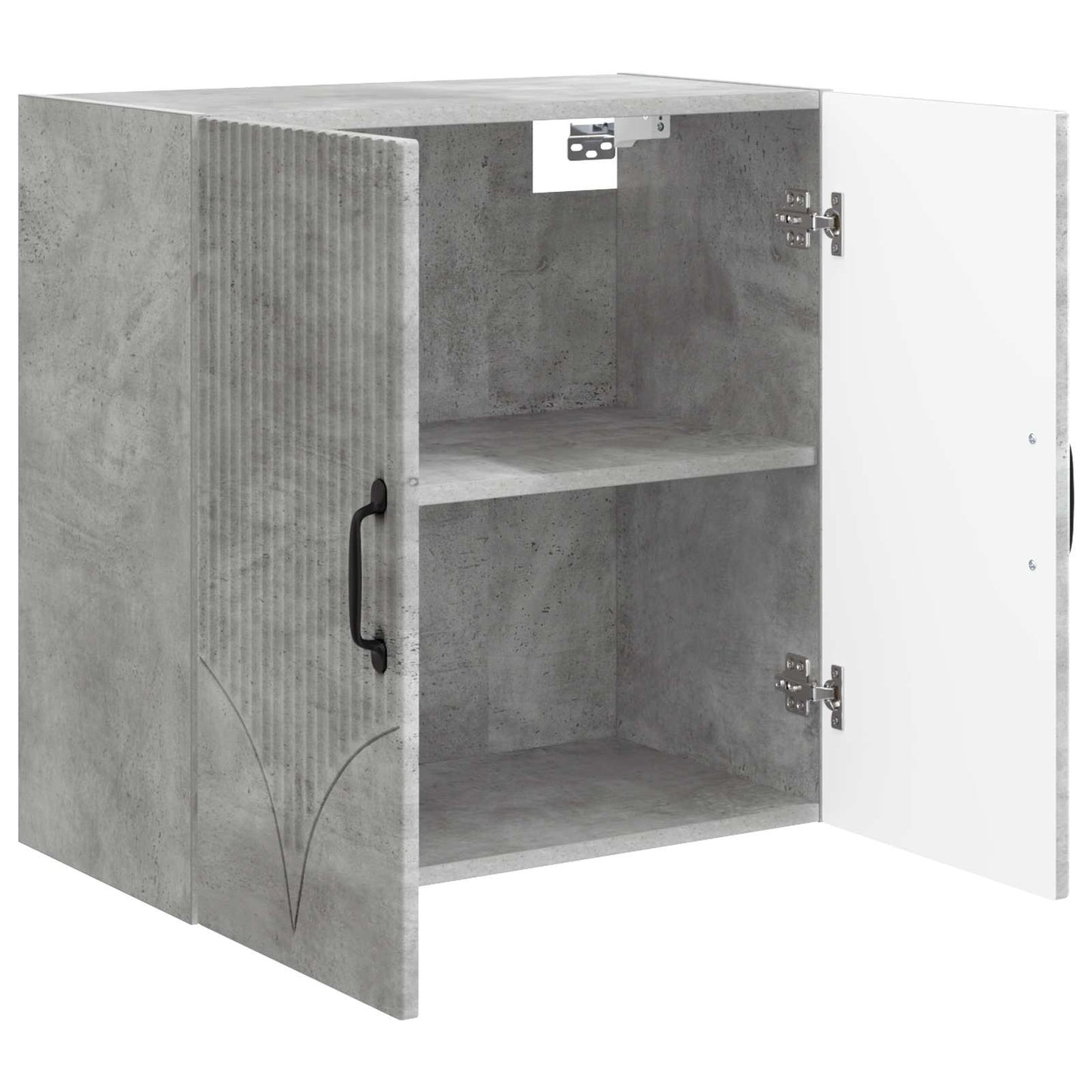 vidaXL Wall-Mounted Cabinet Concrete Grey 59 x 31 x 60 cm