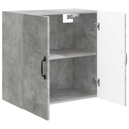 vidaXL Wall-Mounted Cabinet Concrete Grey 59 x 31 x 60 cm