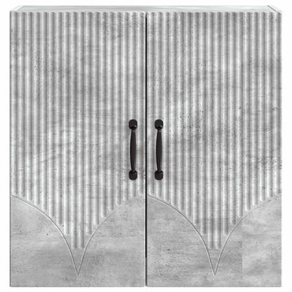 vidaXL Wall-Mounted Cabinet Concrete Grey 59 x 31 x 60 cm