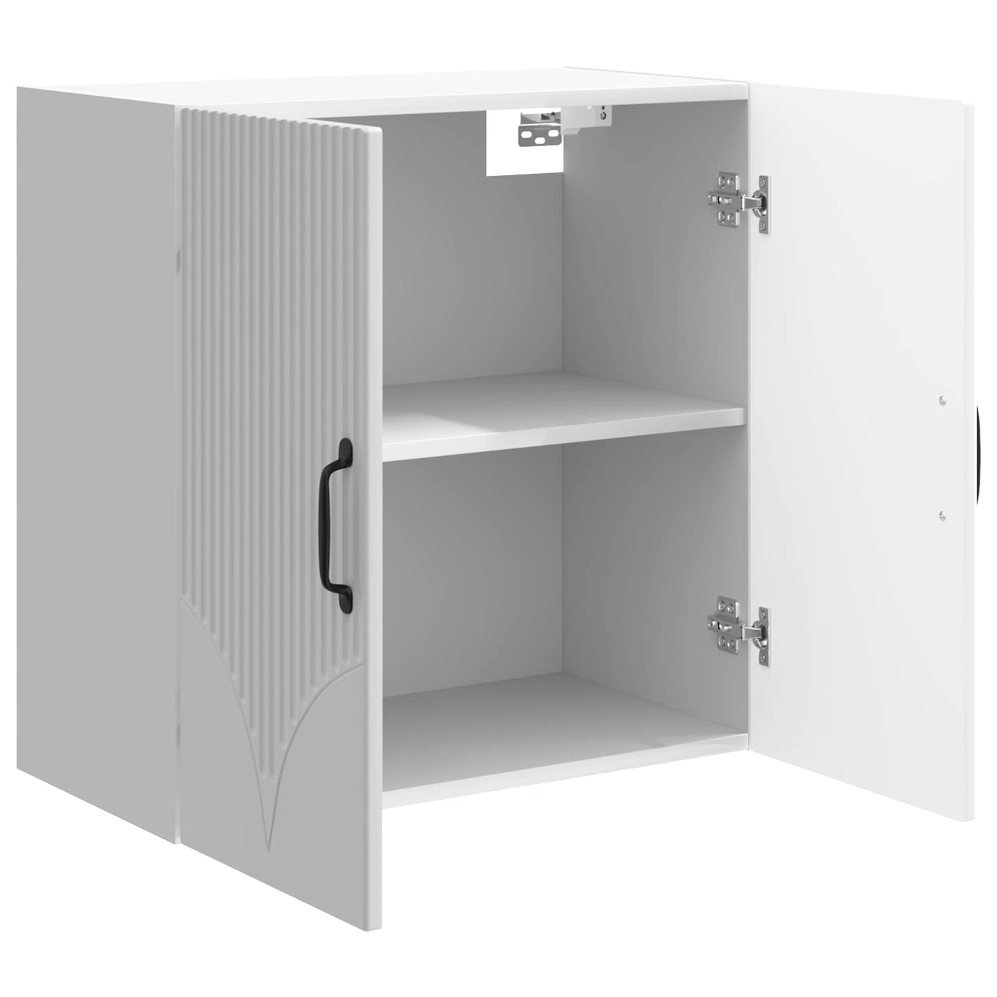 vidaXL Wall-Mounted Cabinet High Gloss White 59 x 31 x 60 cm