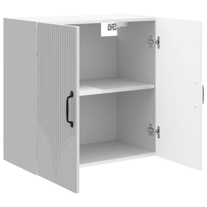 vidaXL Wall-Mounted Cabinet High Gloss White 59 x 31 x 60 cm