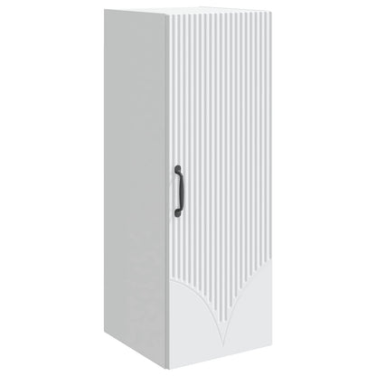 vidaXL Wall-Mounted Cabinet White 33 x 34.5 x 90 cm Engineered Wood