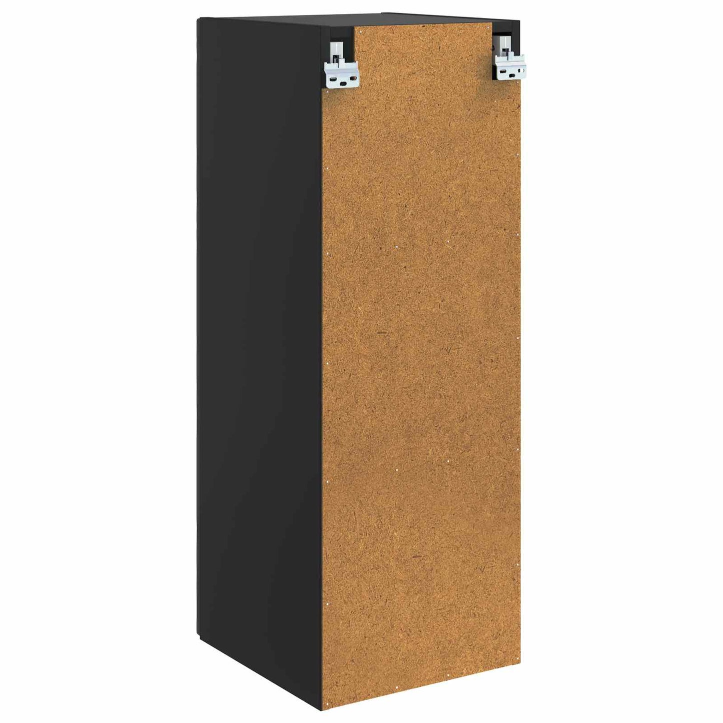 vidaXL Wall-Mounted Cabinet Black 33 x 34.5 x 90 cm Engineered Wood
