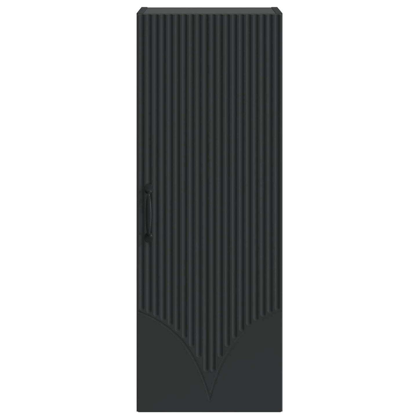 vidaXL Wall-Mounted Cabinet Black 33 x 34.5 x 90 cm Engineered Wood