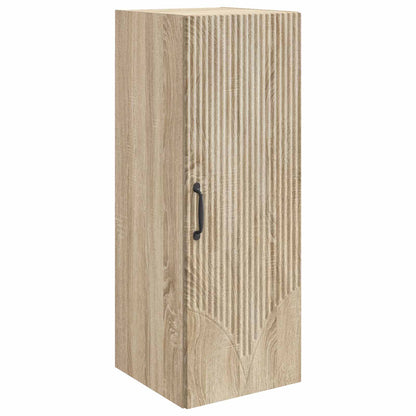 vidaXL Wall-Mounted Cabinet Sonoma Oak 33 x 34.5 x 90 cm