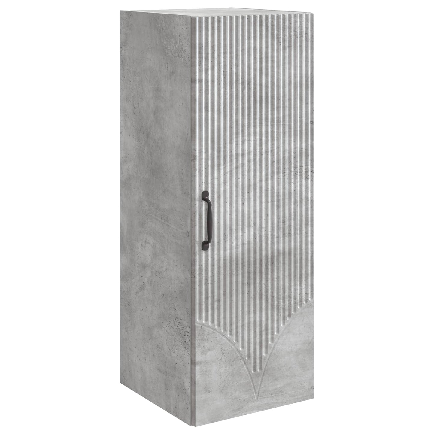 vidaXL Wall-Mounted Cabinet Concrete Grey 33 x 34.5 x 90 cm