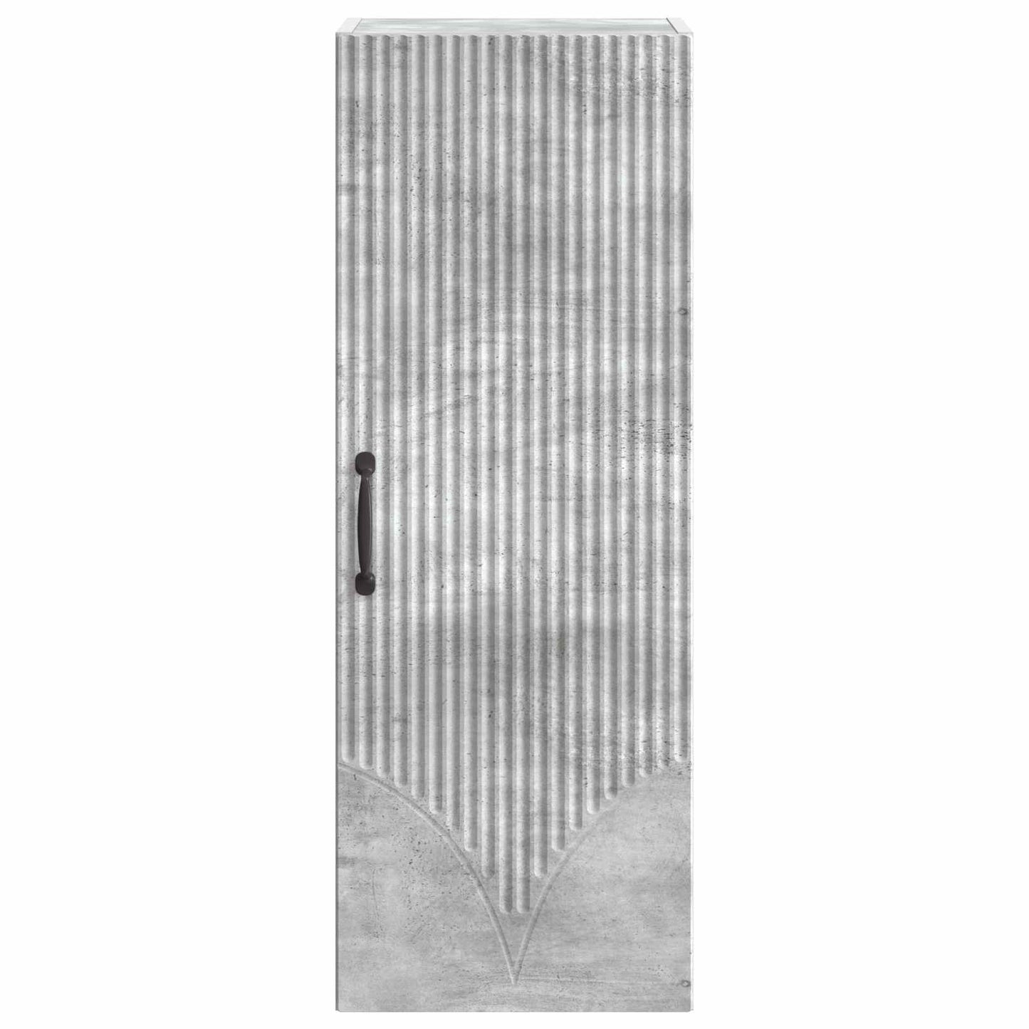 vidaXL Wall-Mounted Cabinet Concrete Grey 33 x 34.5 x 90 cm