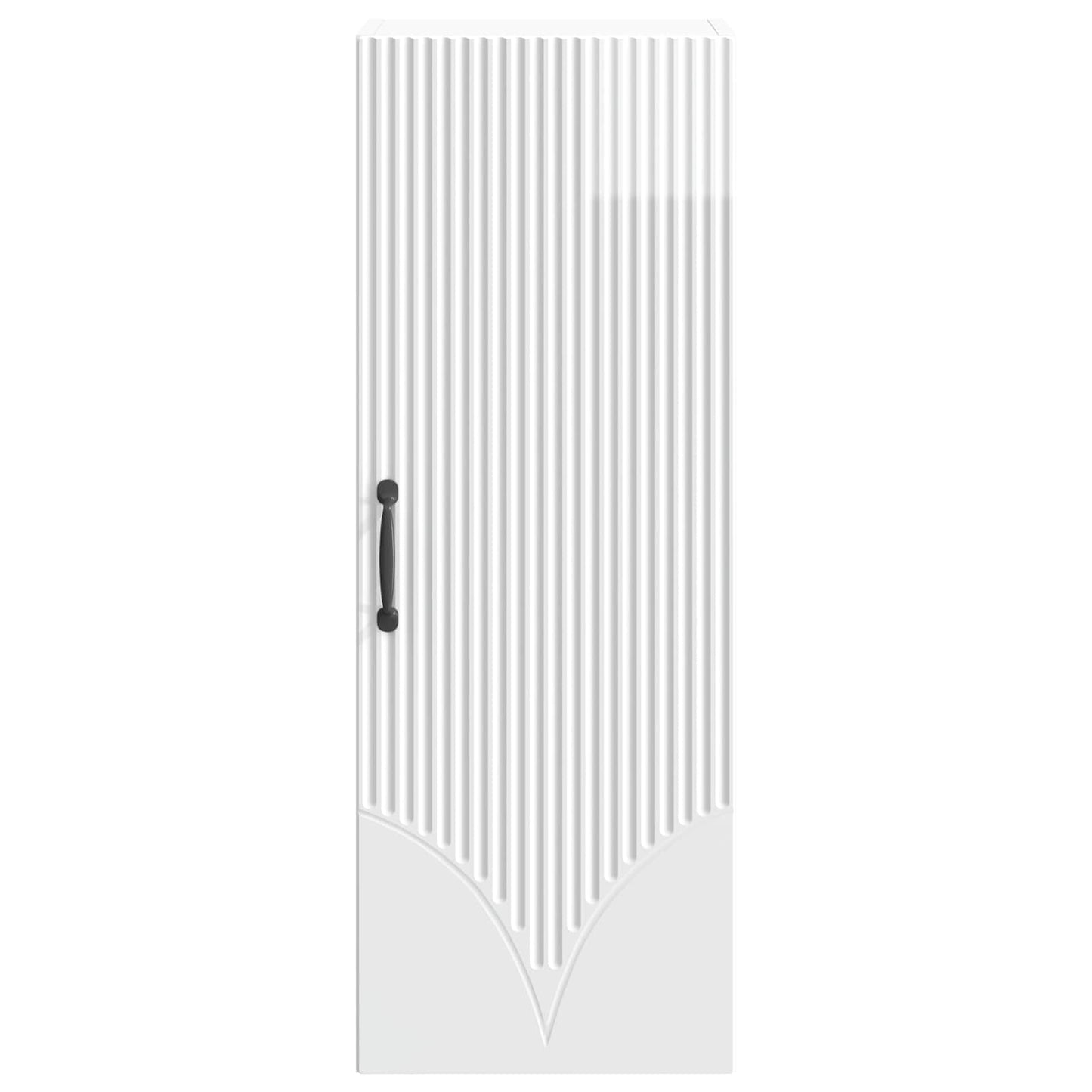 vidaXL Wall-Mounted Cabinet High Gloss White 33 x 34.5 x 90 cm