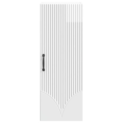 vidaXL Wall-Mounted Cabinet High Gloss White 33 x 34.5 x 90 cm