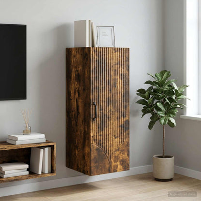 vidaXL Wall-Mounted Cabinet 33 x 34.5 x 90 cm Engineered Wood
