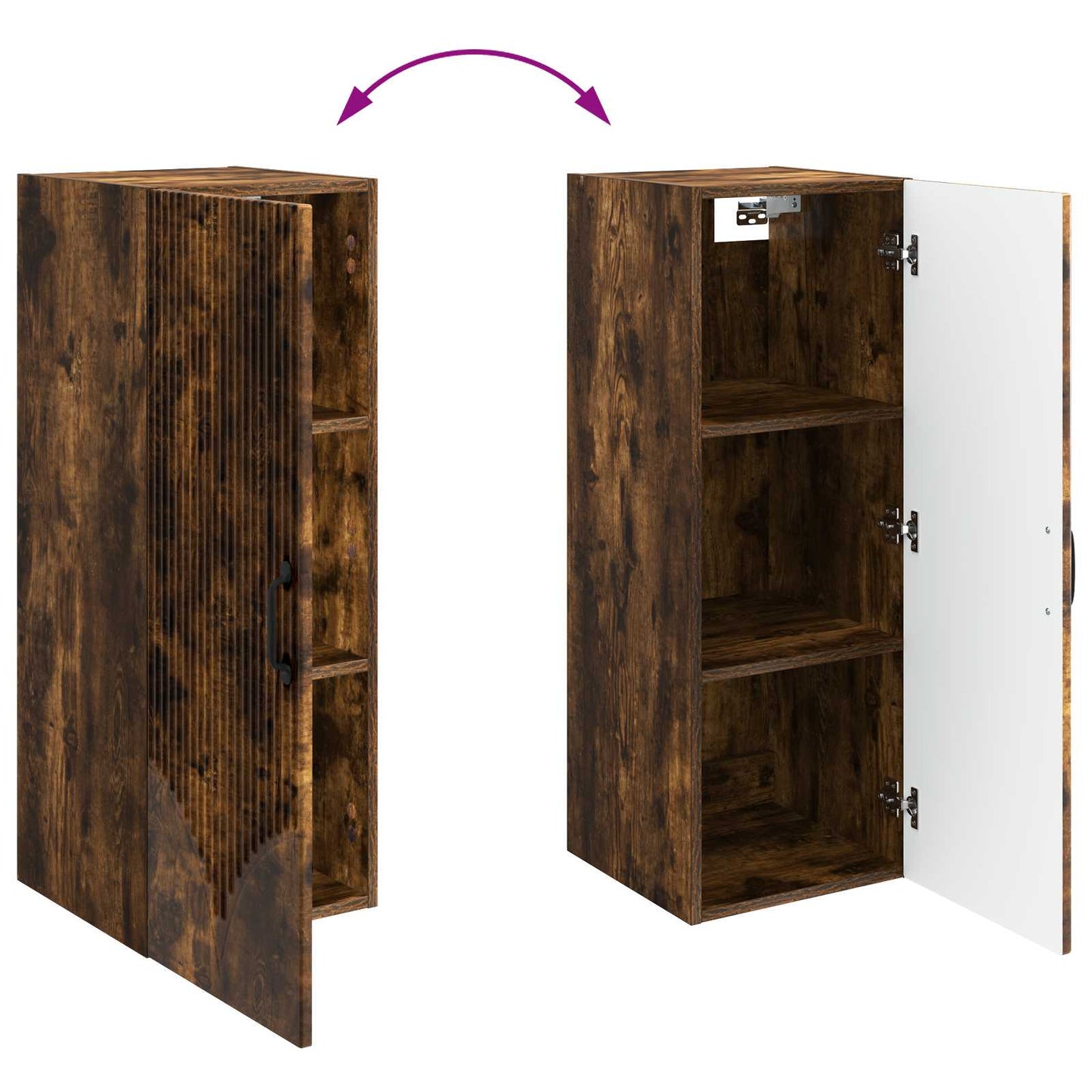 vidaXL Wall-Mounted Cabinet 33 x 34.5 x 90 cm Engineered Wood