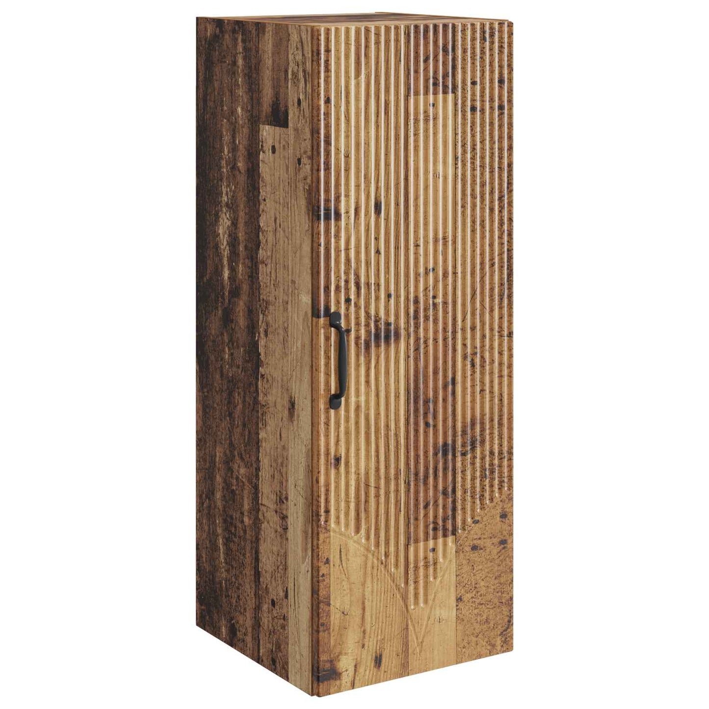 vidaXL Wall-Mounted Cabinet Old Wood 33 x 34.5 x 90 cm Engineered Wood