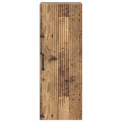 vidaXL Wall-Mounted Cabinet Old Wood 33 x 34.5 x 90 cm Engineered Wood