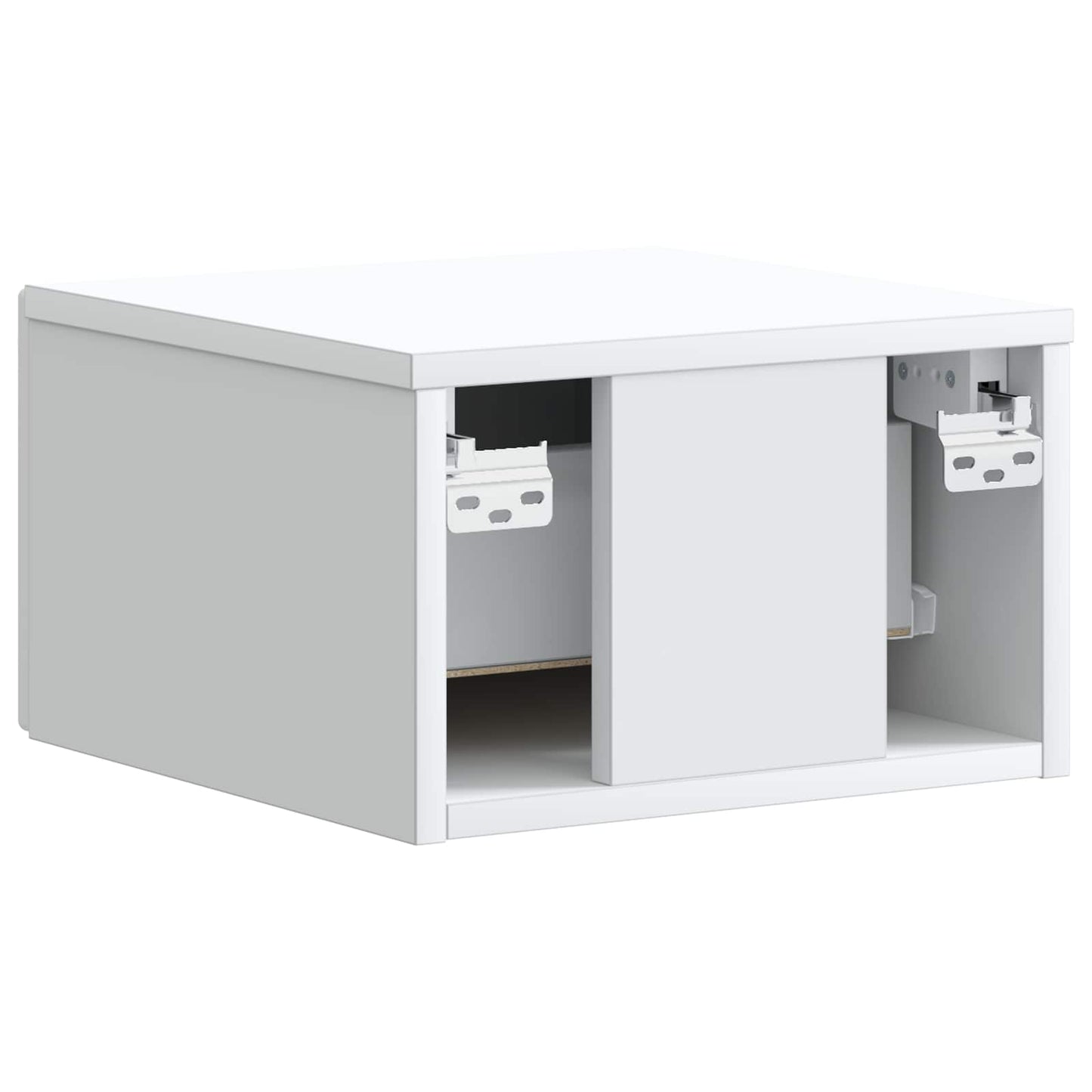 vidaXL Wall-Mounted Bedside Cabinet 2 pcs White 34.5 x 33 x 20 cm