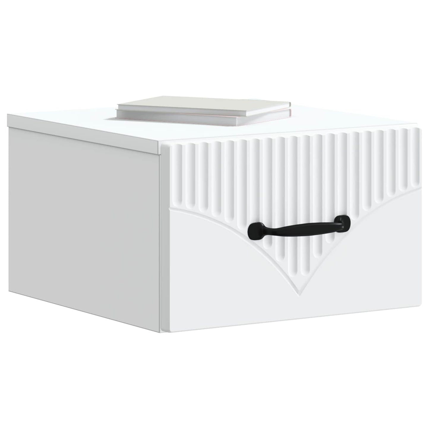 vidaXL Wall-Mounted Bedside Cabinet 2 pcs White 34.5 x 33 x 20 cm
