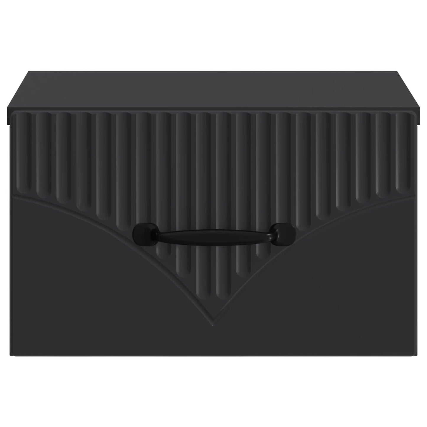 vidaXL Wall-Mounted Bedside Cabinet Black 34.5 x 33 x 20 cm