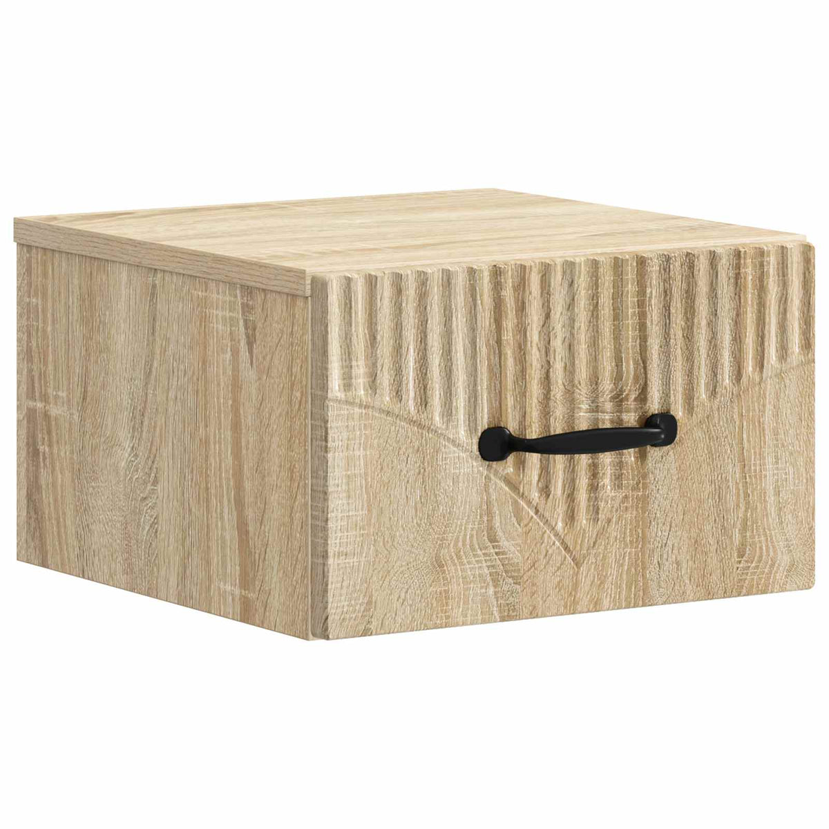 vidaXL Wall-Mounted Bedside Cabinet 2 pcs Sonoma Oak 34.5 x 33 x 20 cm