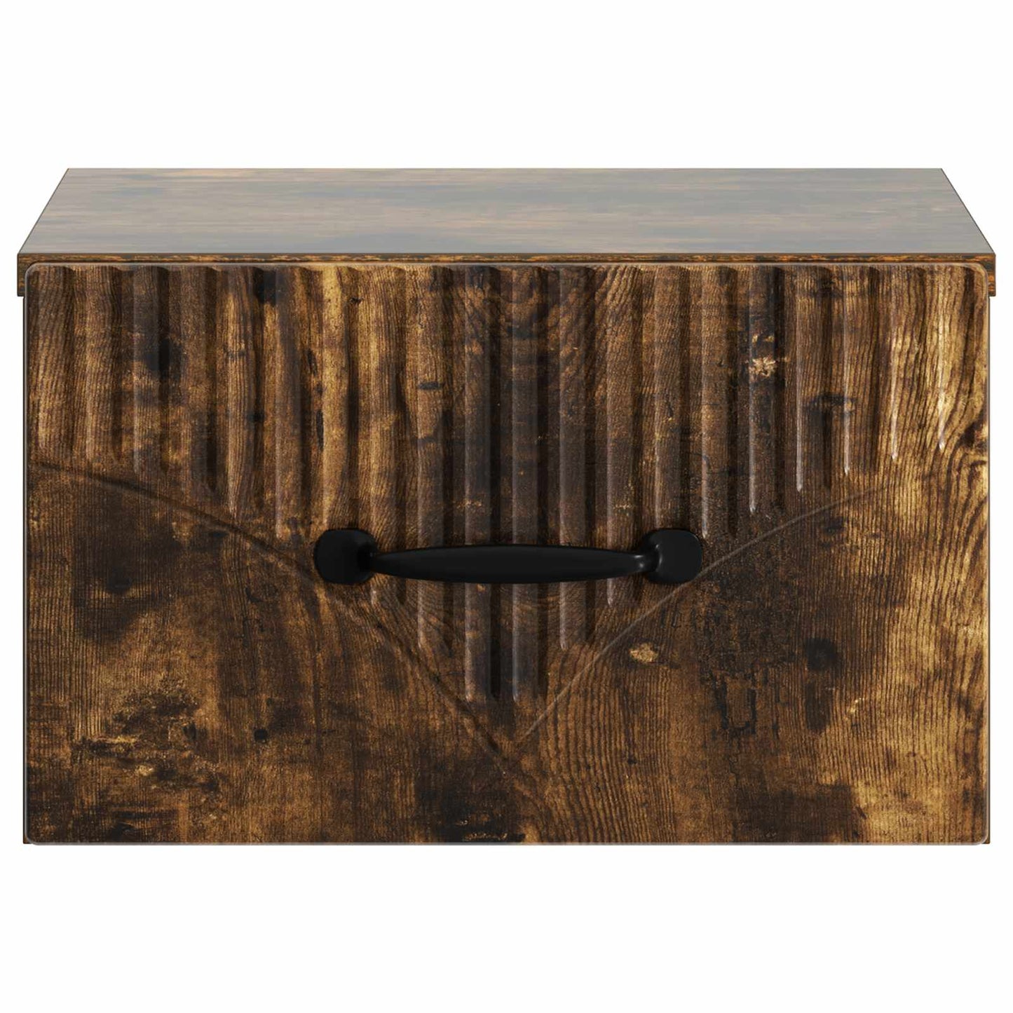 vidaXL Wall-Mounted Bedside Cabinet 2 pcs Smoked Oak 34.5 x 33 x 20 cm