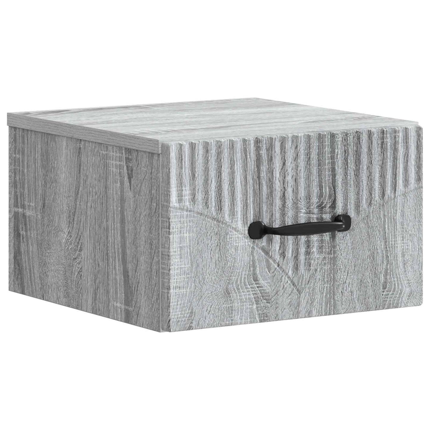 vidaXL Wall-Mounted Bedside Cabinet 2 pcs Grey Sonoma