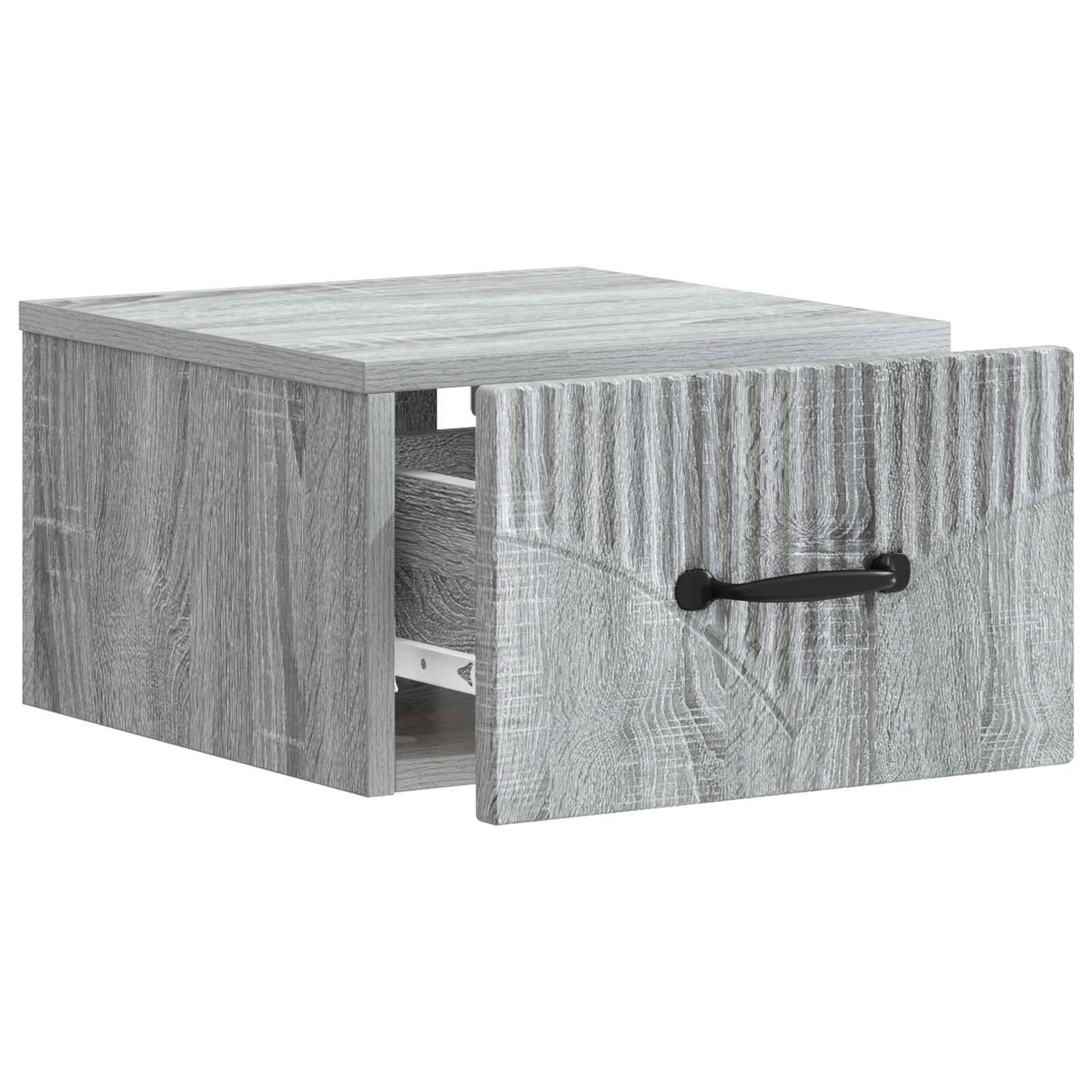 vidaXL Wall-Mounted Bedside Cabinet 2 pcs Grey Sonoma