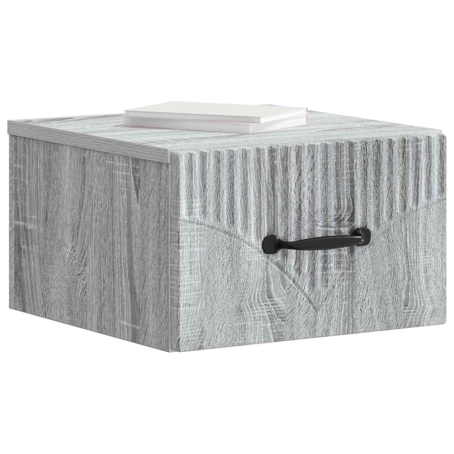 vidaXL Wall-Mounted Bedside Cabinet 2 pcs Grey Sonoma