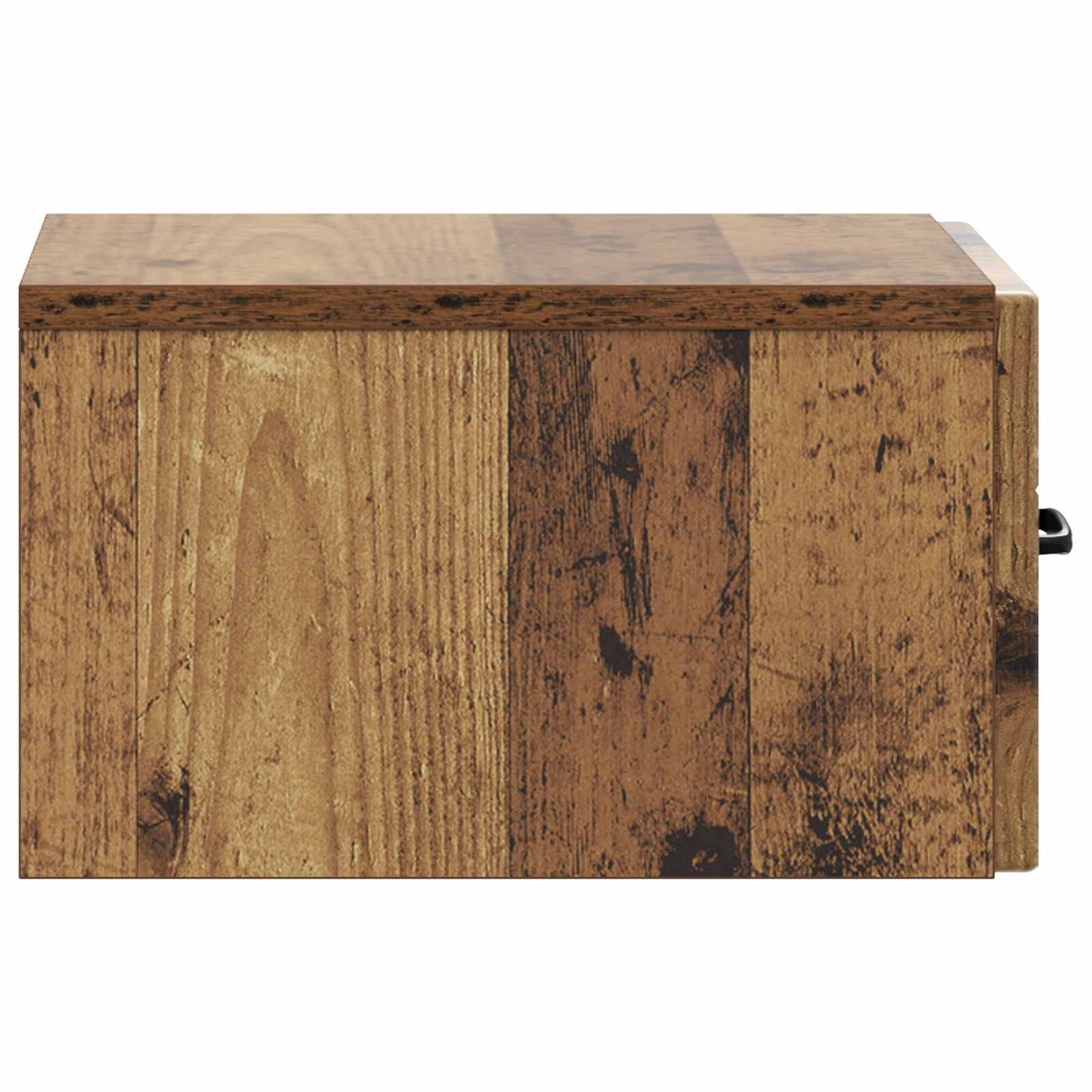 vidaXL Wall-Mounted Bedside Cabinet Old Wood 34.5 x 33 x 20 cm