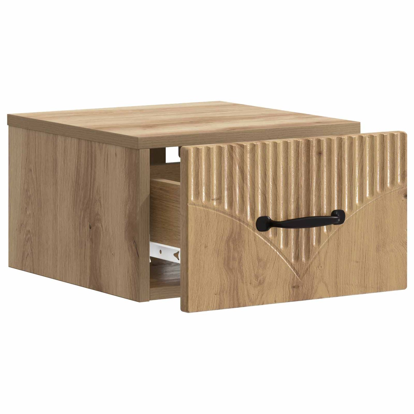 vidaXL Wall-Mounted Bedside Cabinet 2 pcs Artisan Oak