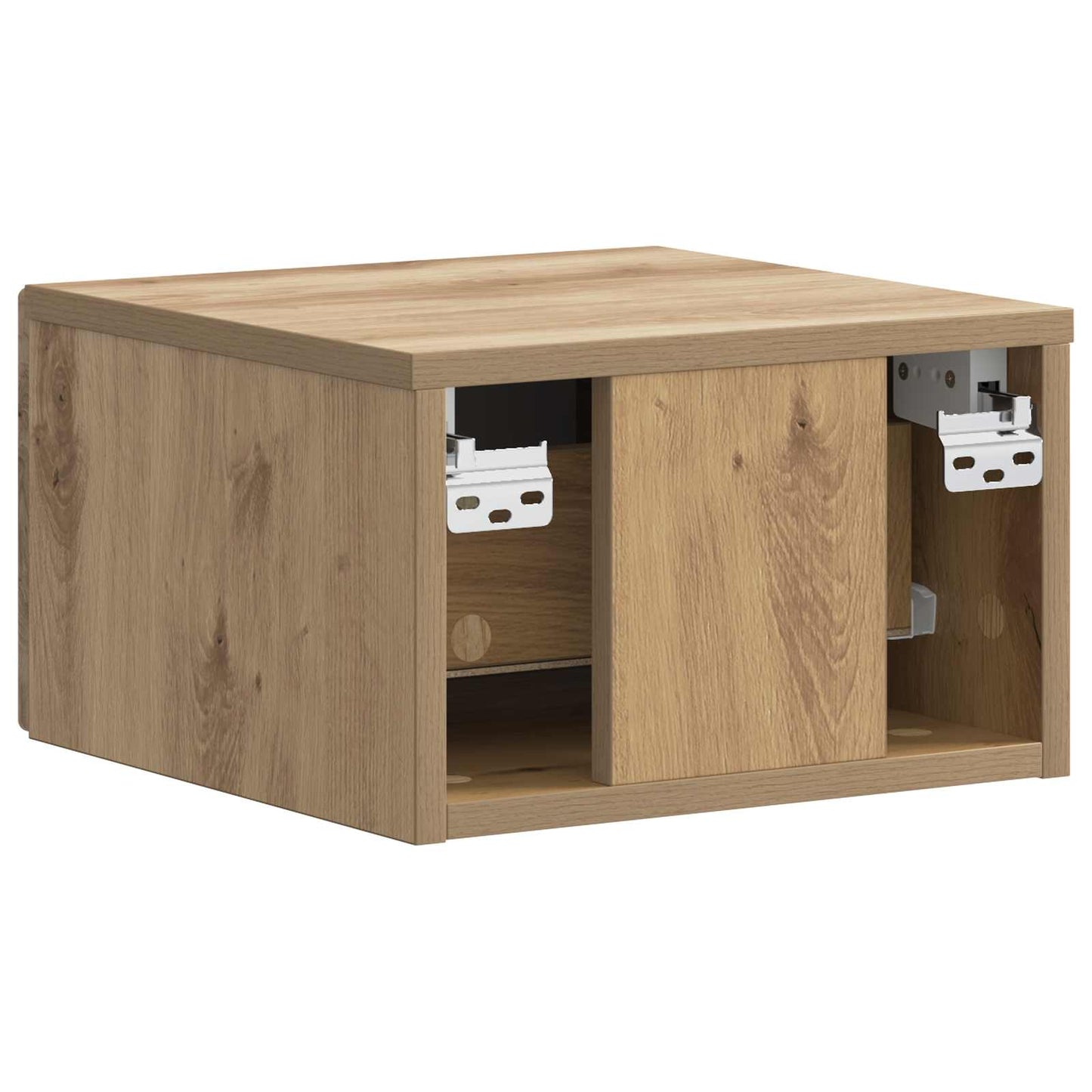 vidaXL Wall-Mounted Bedside Cabinet 2 pcs Artisan Oak