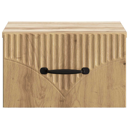 vidaXL Wall-Mounted Bedside Cabinet 2 pcs Artisan Oak