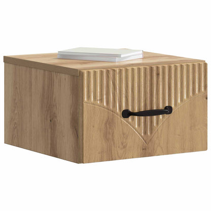 vidaXL Wall-Mounted Bedside Cabinet 2 pcs Artisan Oak