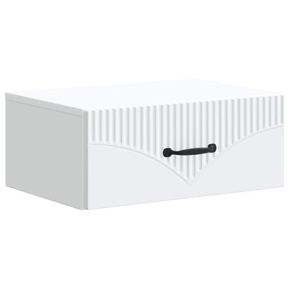 vidaXL Wall-Mounted Bedside Cabinet 2 pcs White 49 x 34.5 x 20 cm